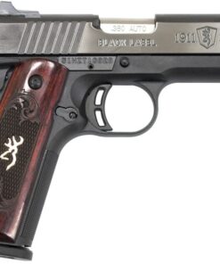 Browning 1911-380 Medallion Pro Compact 380 ACP with Checkered Rosewood Grips